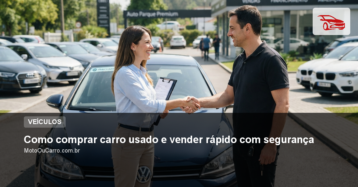 Como comprar carro usado e vender rápido com segurança