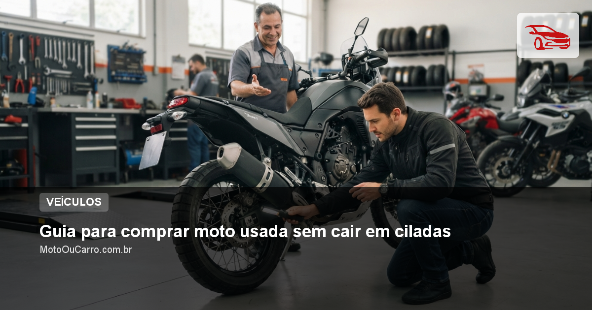 Guia para comprar moto usada sem cair em ciladas