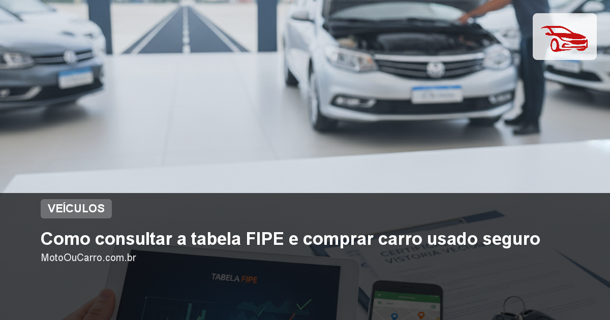 Como consultar a tabela FIPE e comprar carro usado seguro