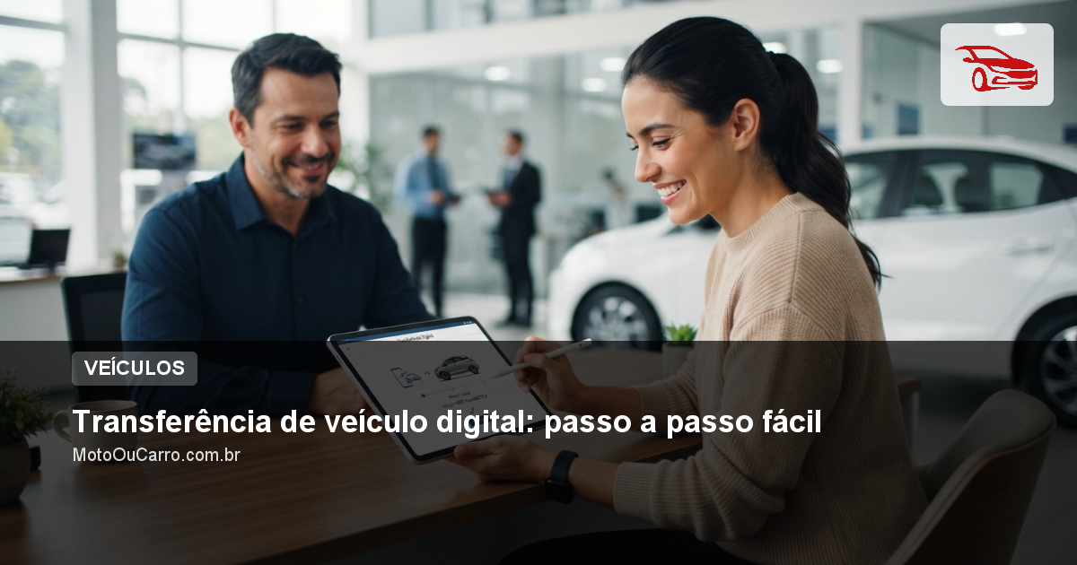 Transferência de veículo digital: passo a passo fácil